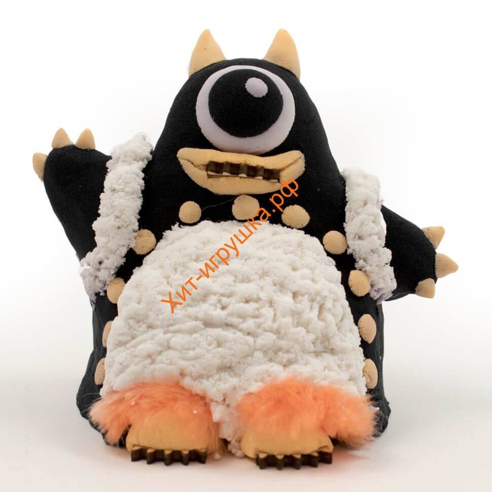 Пушистый пластилин PLUSH набор для лепки черный + белый 160 г PL02201807  купить по оптовой цене | Хит Игрушка.